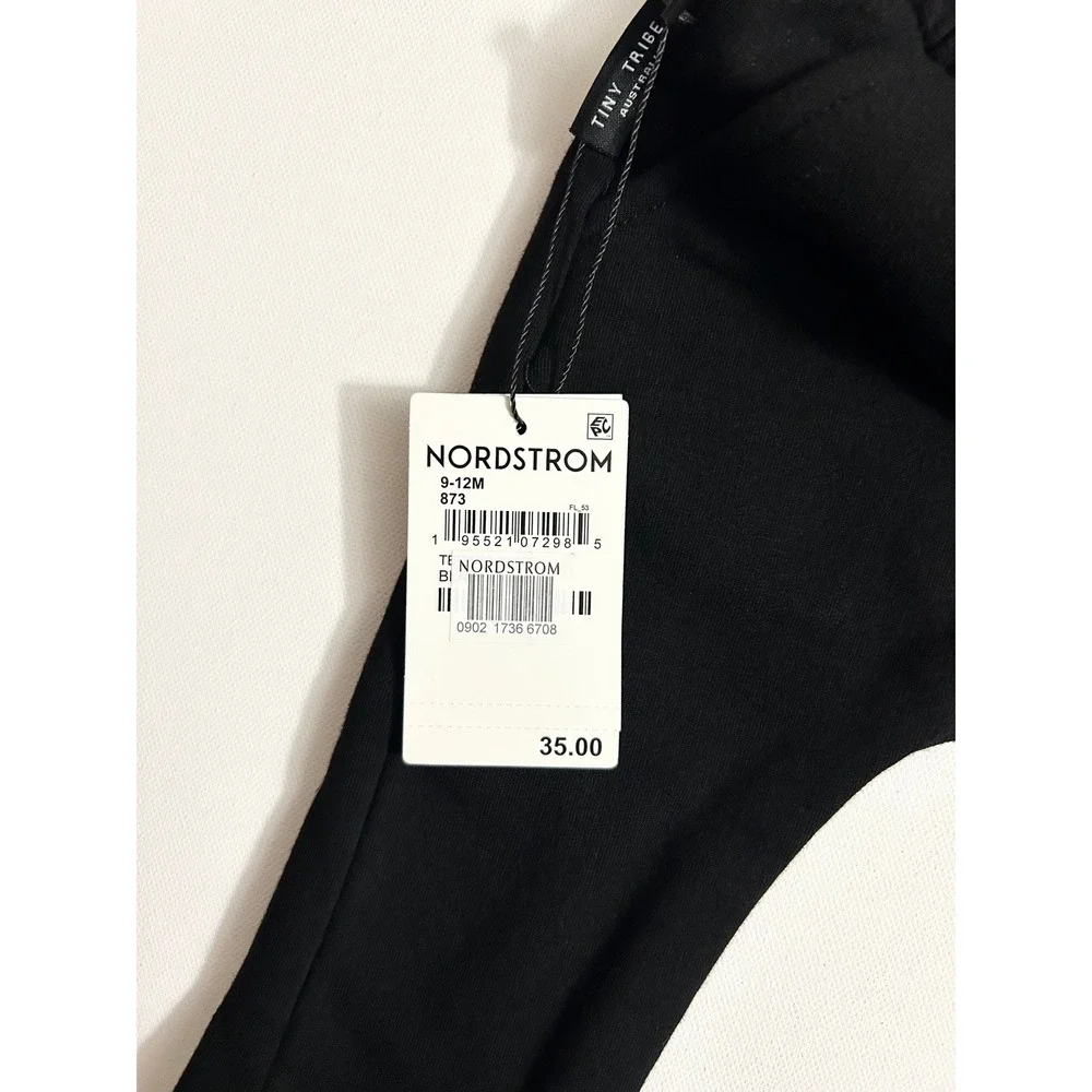 Tiny Tribe Australia Kids Black Sweatshirt and Jogger Set 9-12M NWT